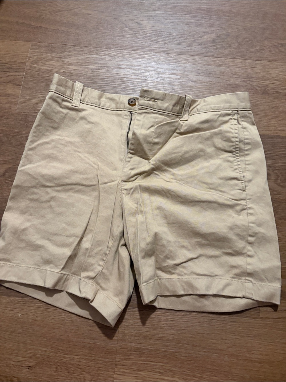Men's Casual Cotton Chino Shorts - Tan